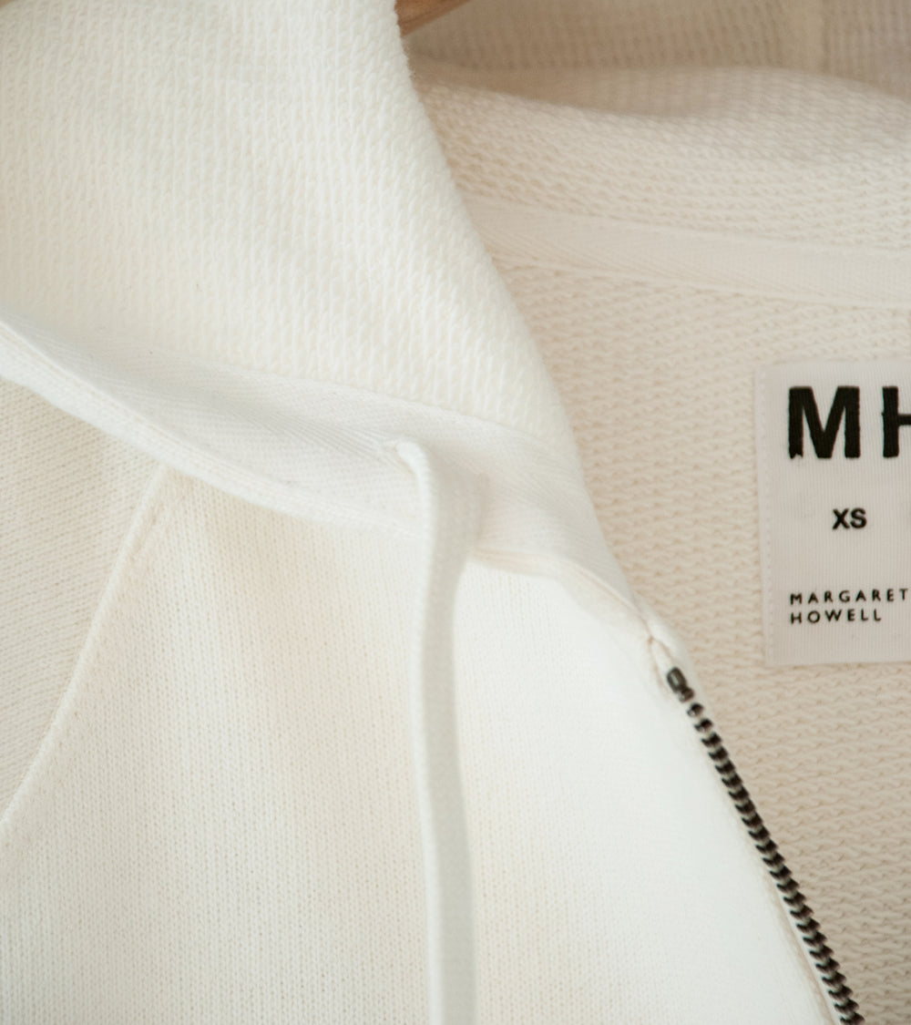 Margaret Howell 'MHL Hoodie' (Off White Dry Loopback Jersey)